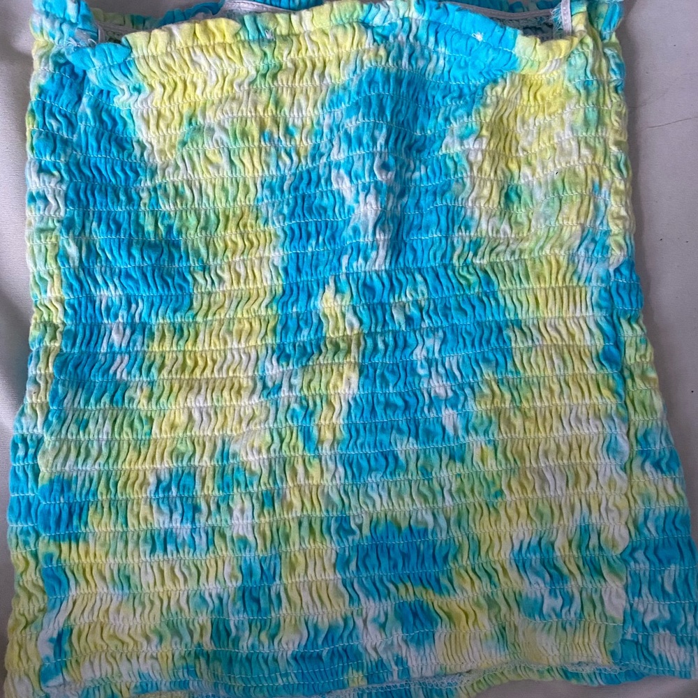 size 8 tie dye justice crop top